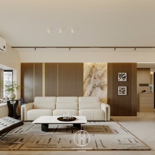 现代客厅沙发背景