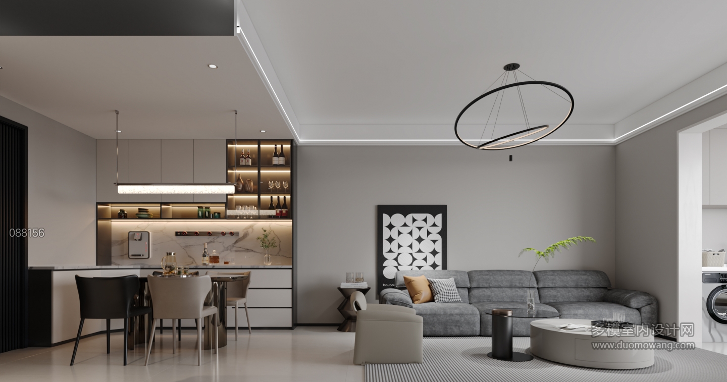 现代客餐厅特写 (1)