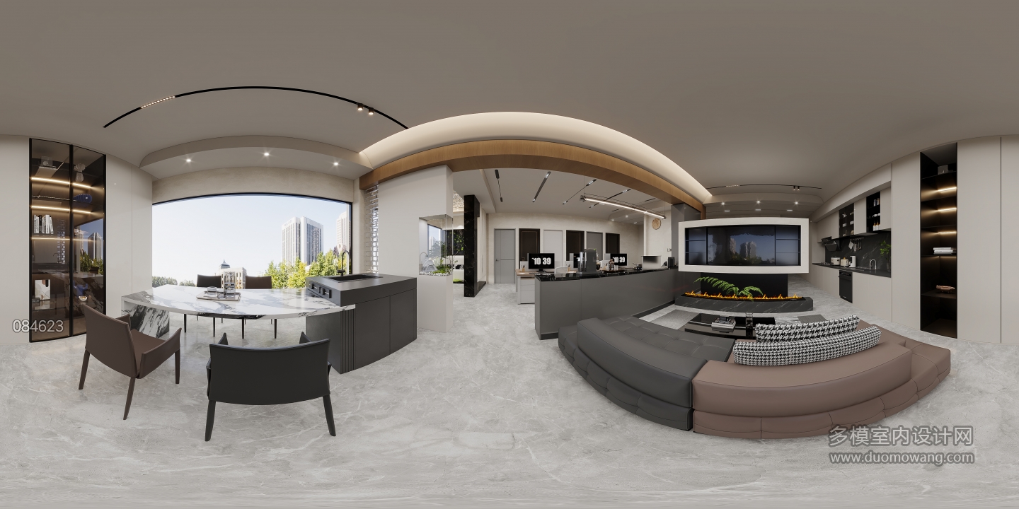 现代家具展厅全景3
