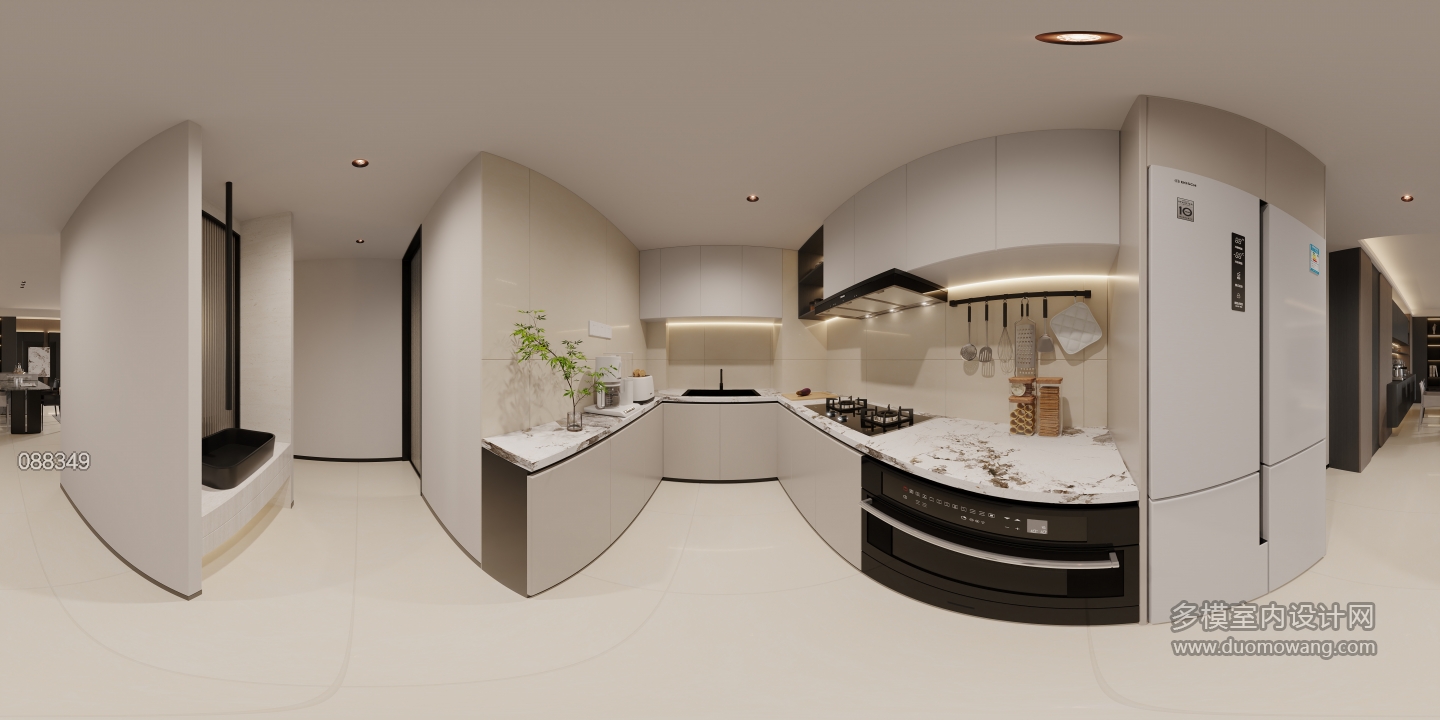 现代全景-厨房
