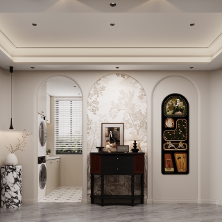 美式三楼楼梯间