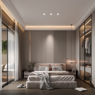 现代 主卧1