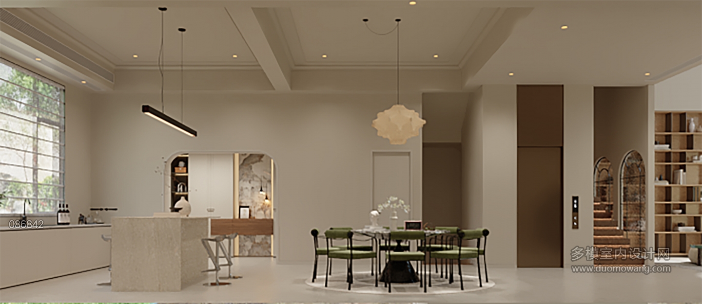 简法复古餐厅002