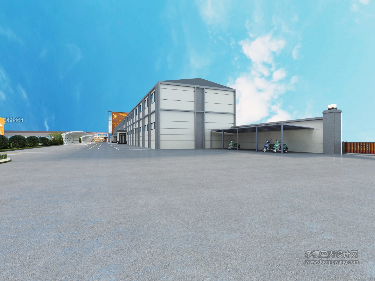 现代门口建筑 (1)