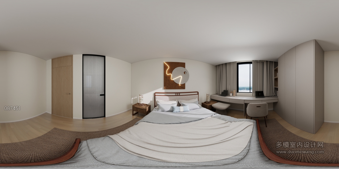 现代简约2F卧室3