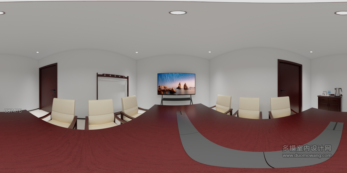 现代洽谈室全景