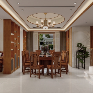 新中式 餐厅  静态g