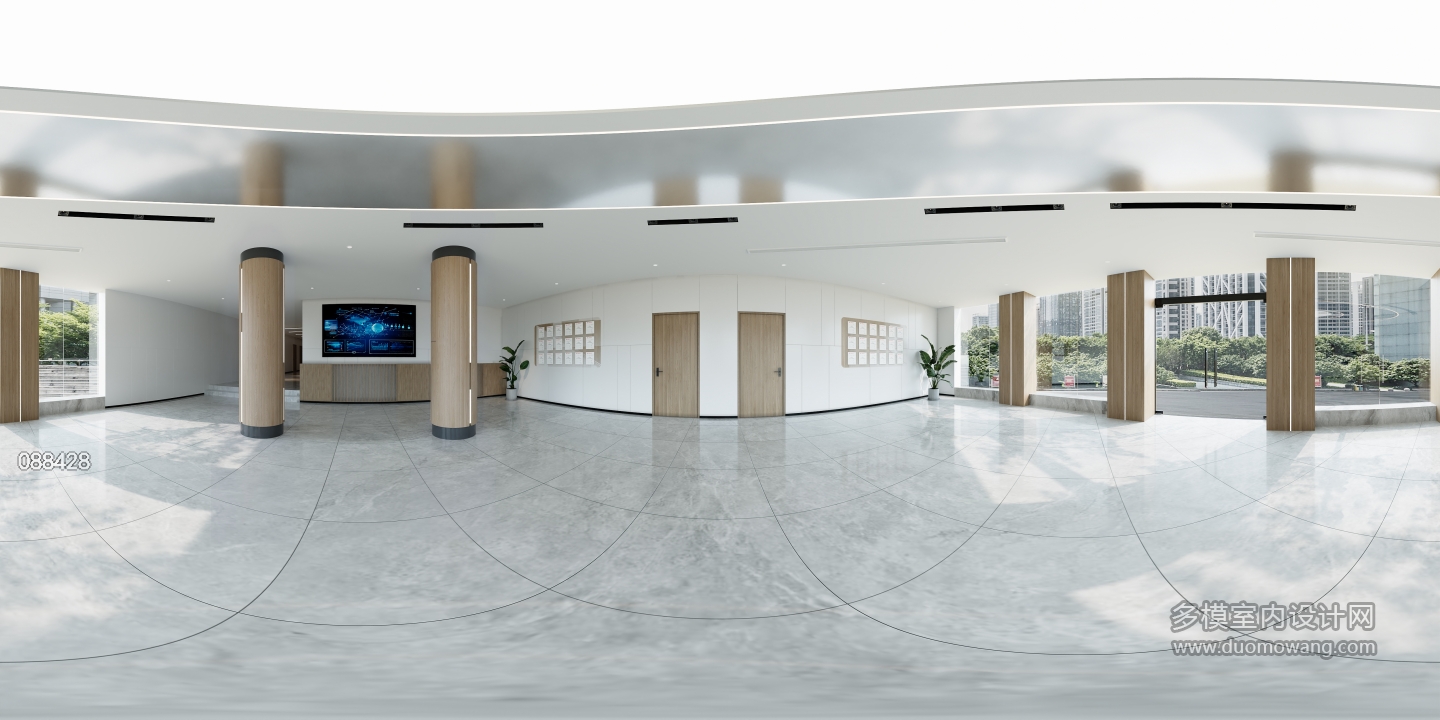 现代植保大厅全景