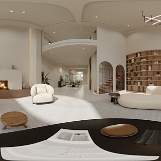 简法复古客厅360