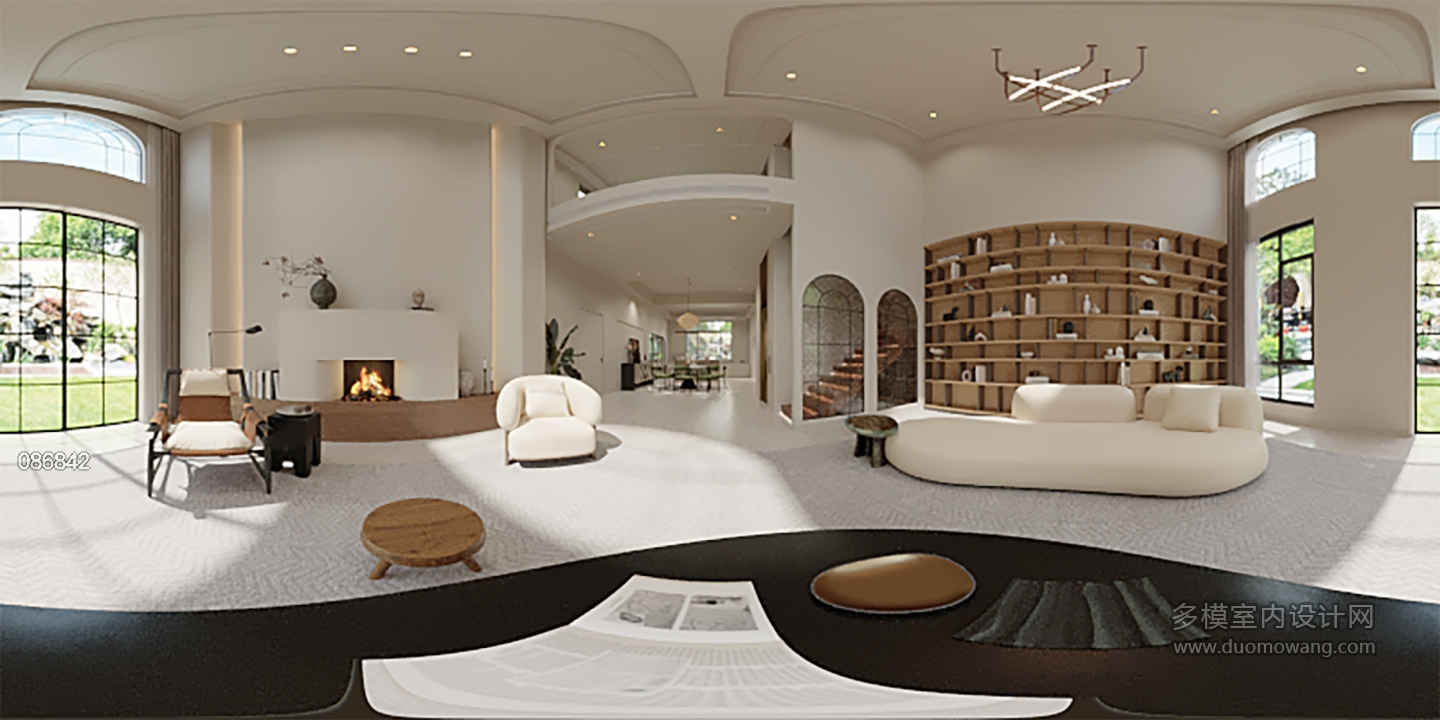 简法复古客厅360