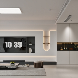 现代风格电视背景特写