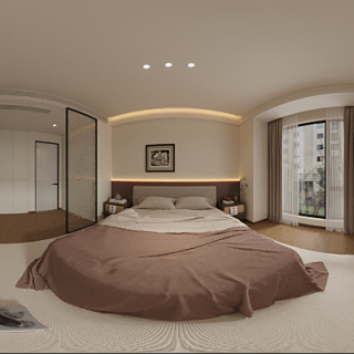 中古风主卧全景