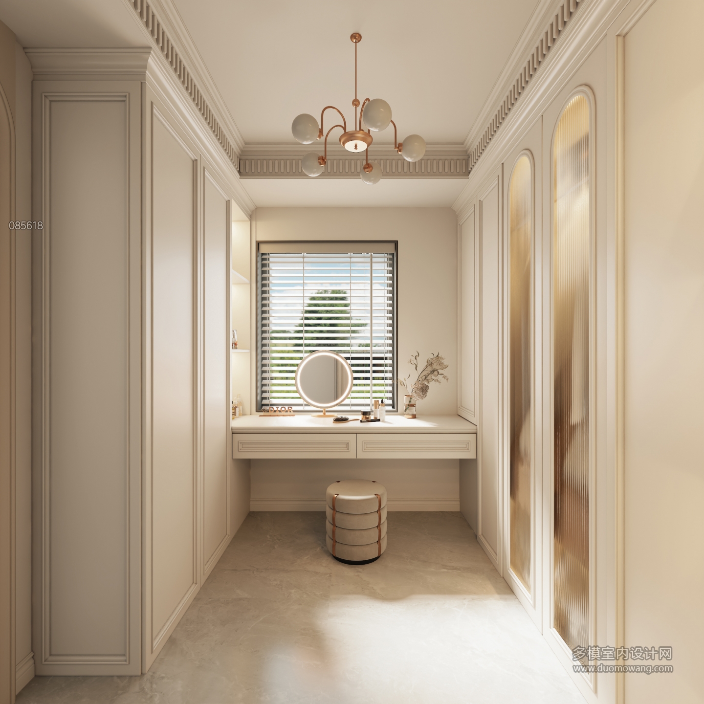 法式次卧衣帽间单张