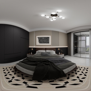 黑白灰卧室