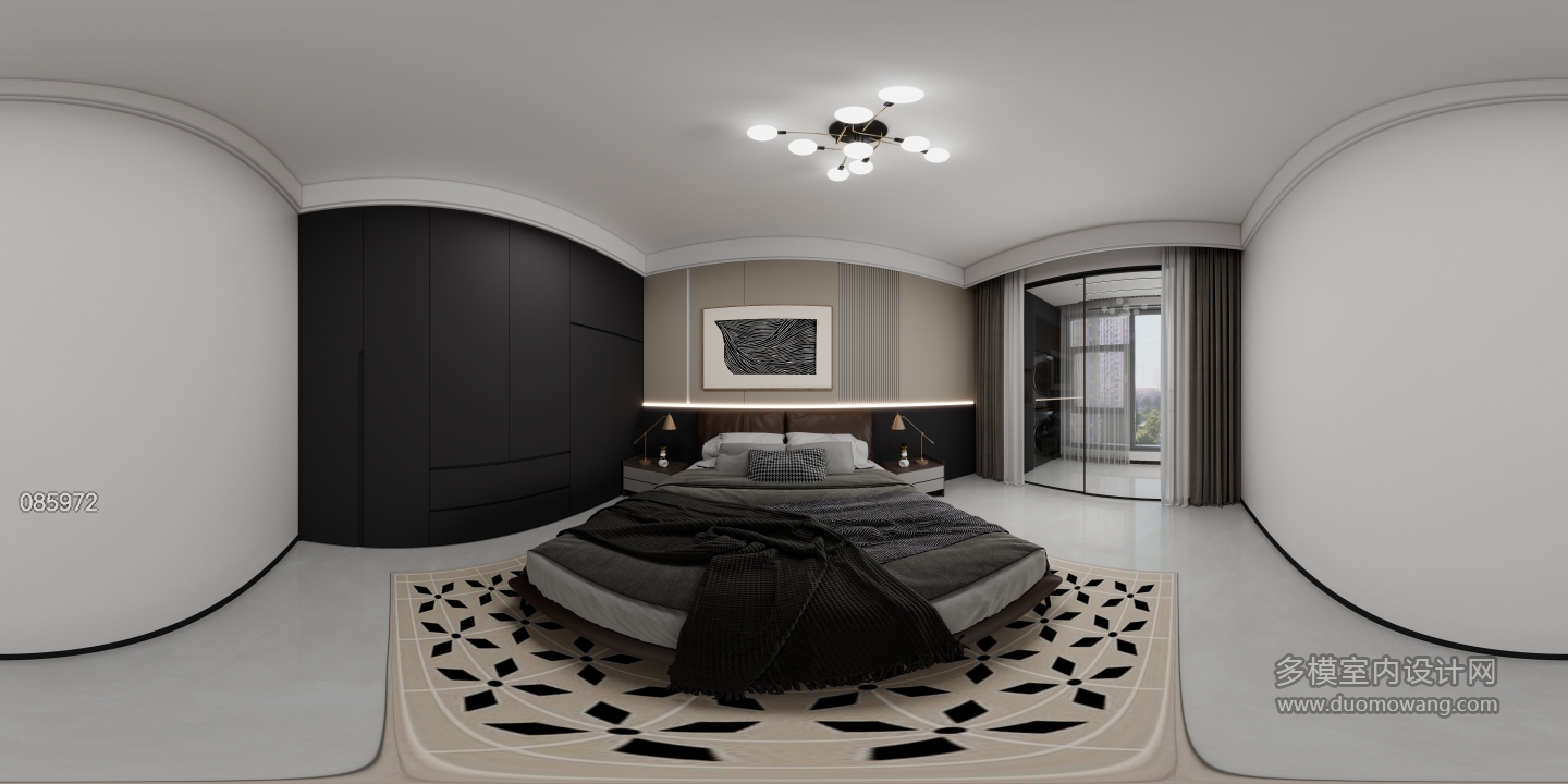 黑白灰卧室