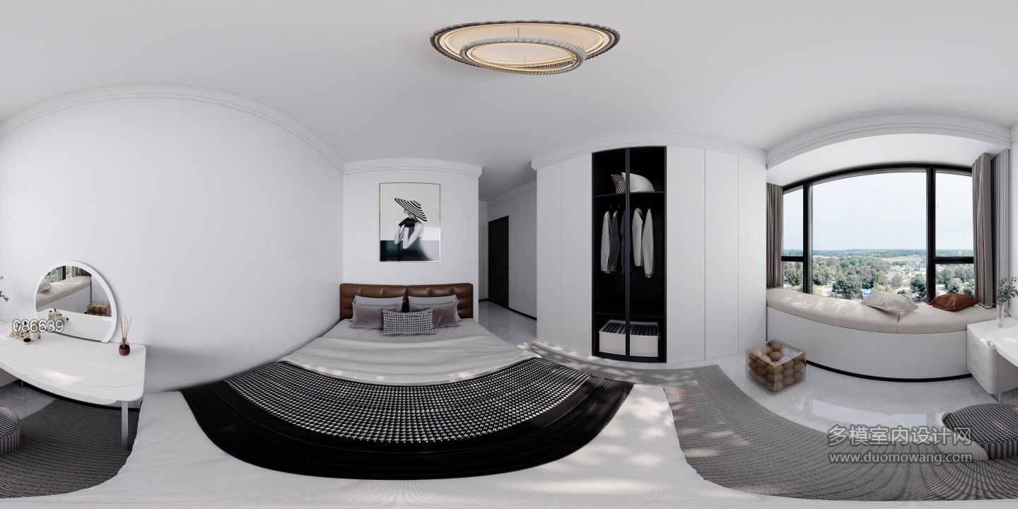 黑白风主卧