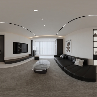 现代 客餐厅 全景