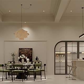 简法复古餐厅001