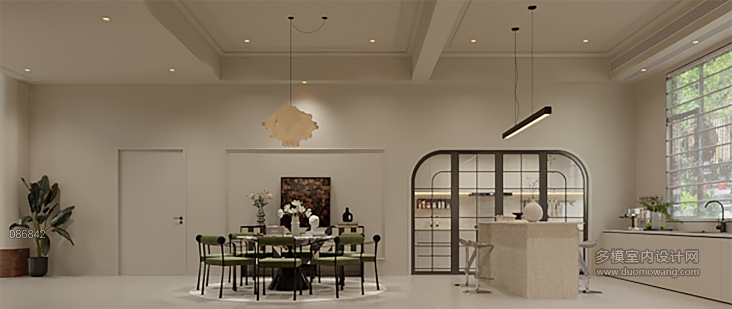 简法复古餐厅001