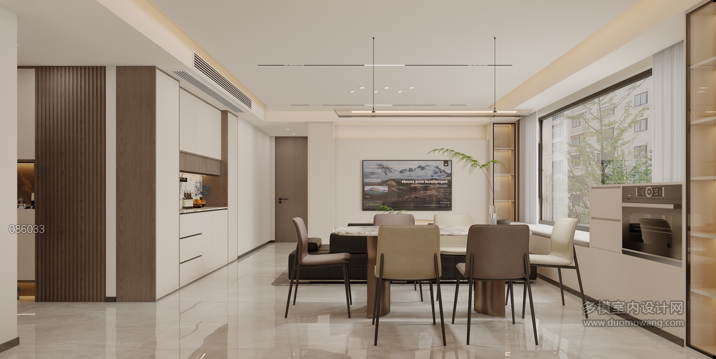 现代-客厅电视墙特写