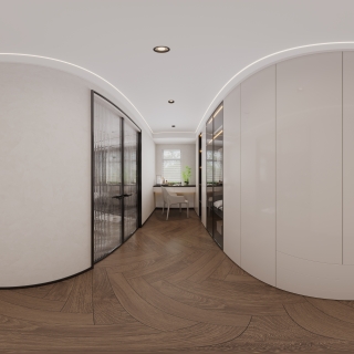 现代衣帽间全景