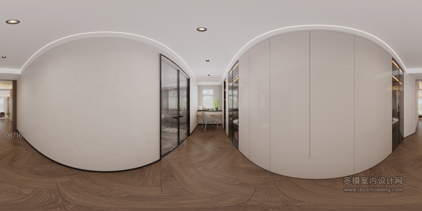 现代衣帽间全景