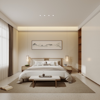 新中式一层主卧