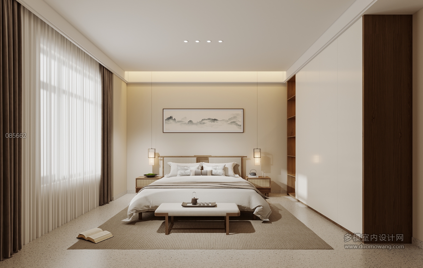 新中式一层主卧