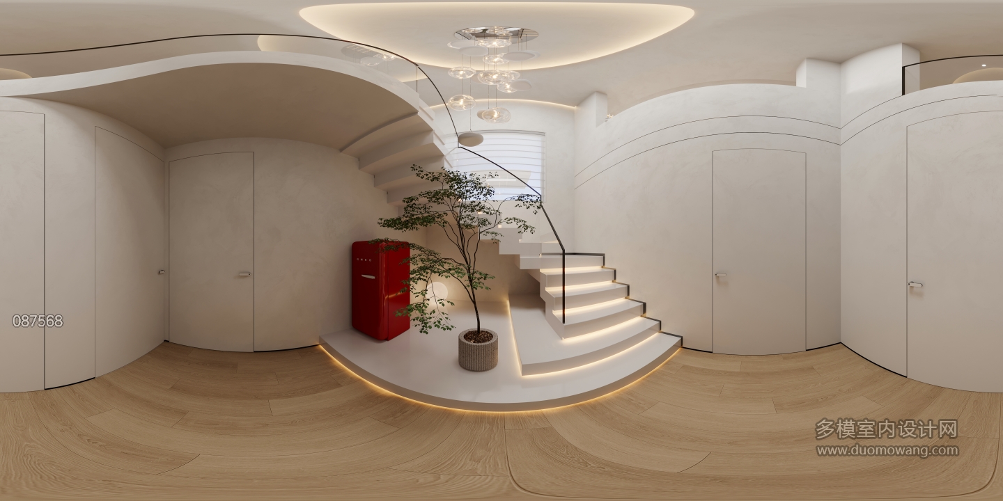 现代楼梯间全景