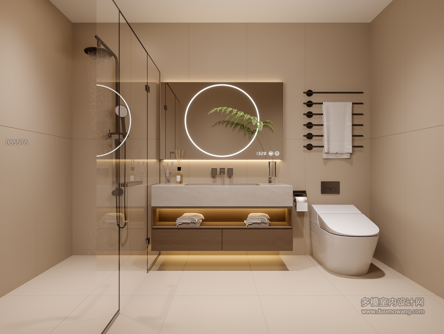 现代负一卫生间