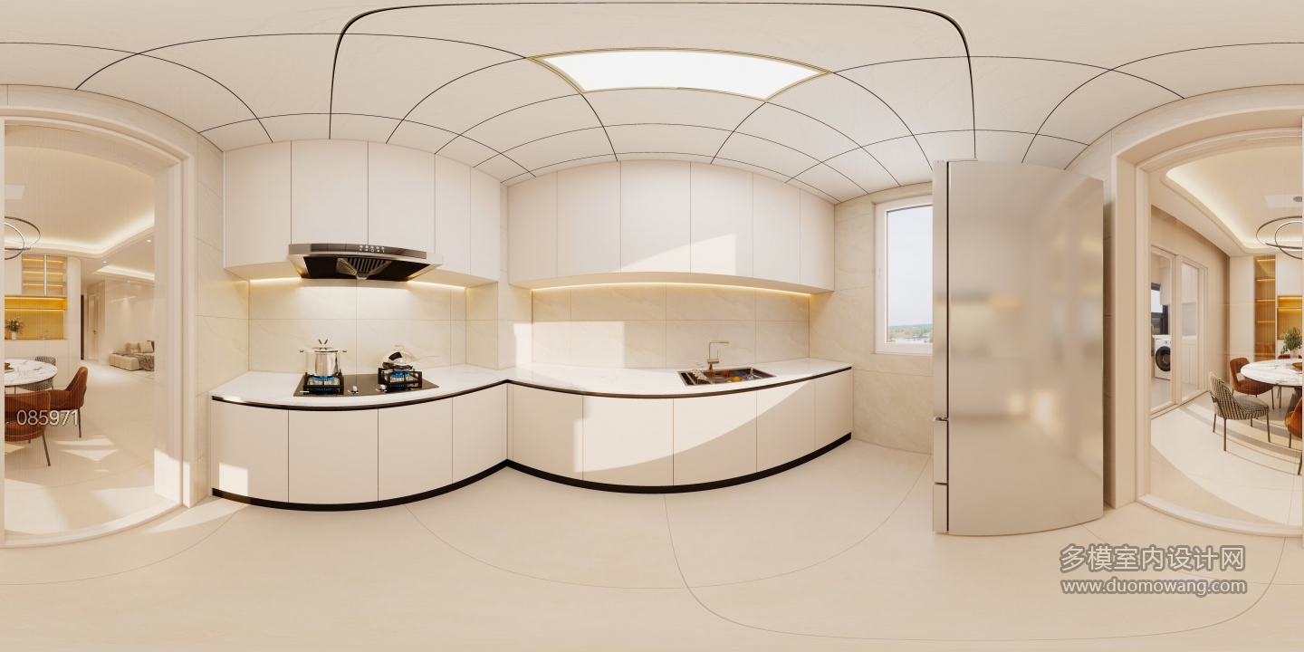 原木奶油风厨房