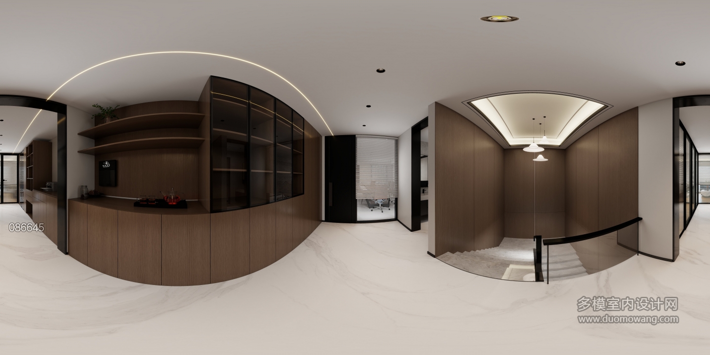 现代办公室楼梯间