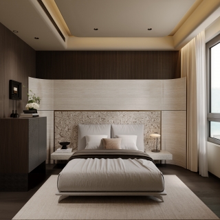 意式轻奢 次卧静态