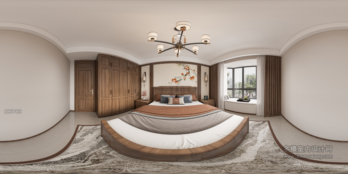 新中式主卧 360