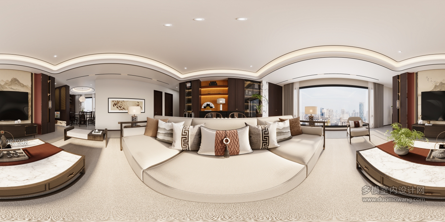 新中式客餐厅-全景