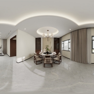 新中式二楼客厅