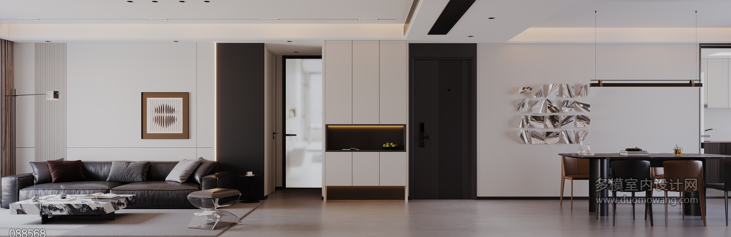 现代沙发背景墙