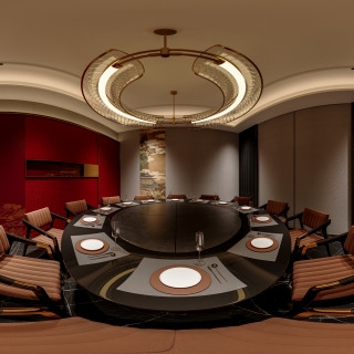 新中式圆桌包房1