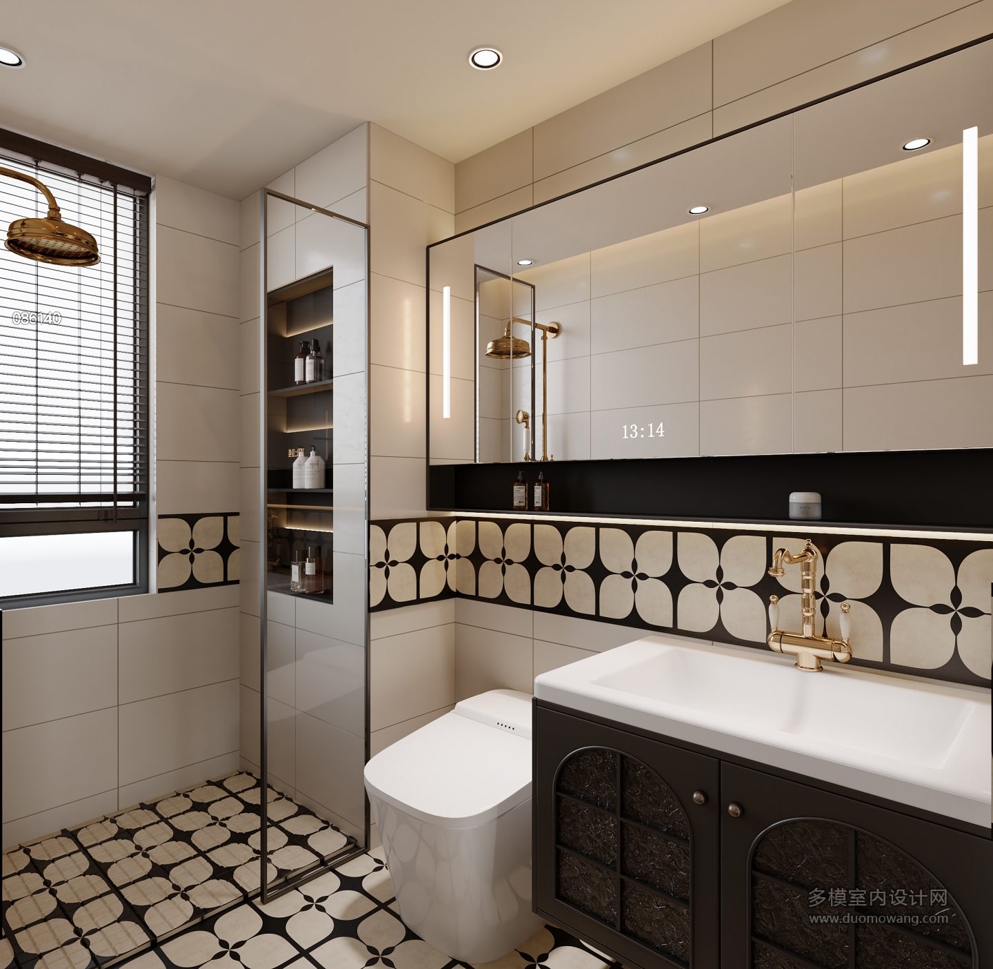 法式复古 主卫 静态