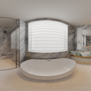 2楼主卧室卫生间全景