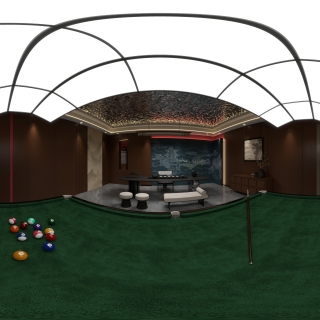 新中式台球包间