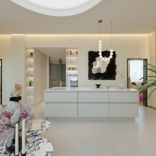 现代瑜伽水吧区