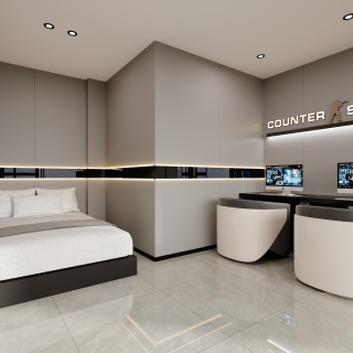 现代五河网咖双人包二