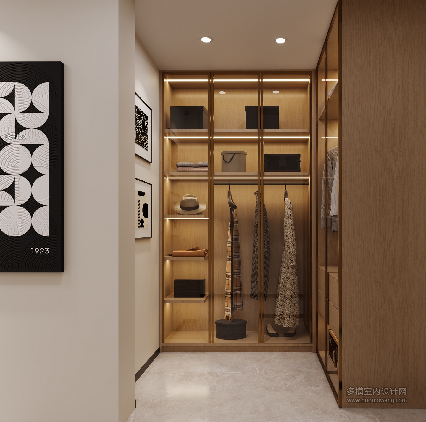 现代衣帽间