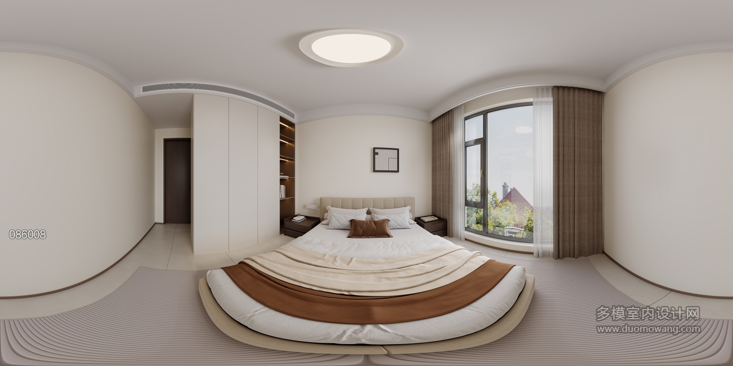 现代中古次卧全景