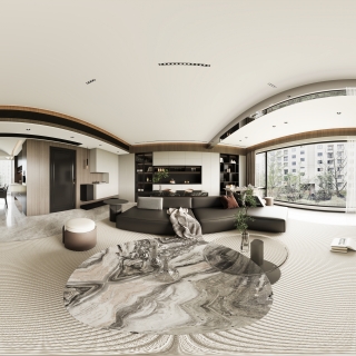 现代客餐厅全景(1)