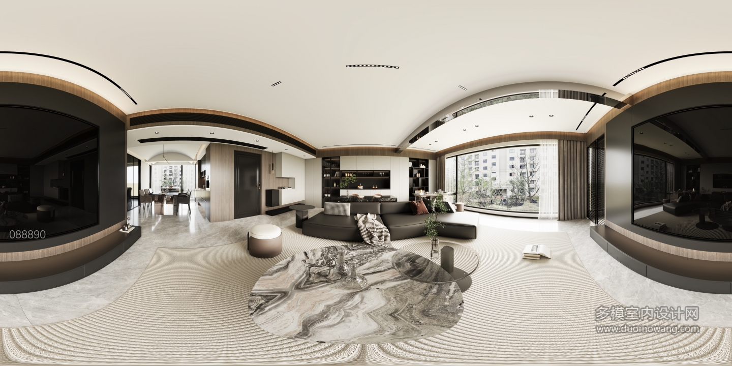 现代客餐厅全景(1)