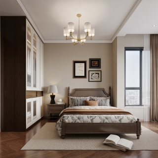 美式老人房特写