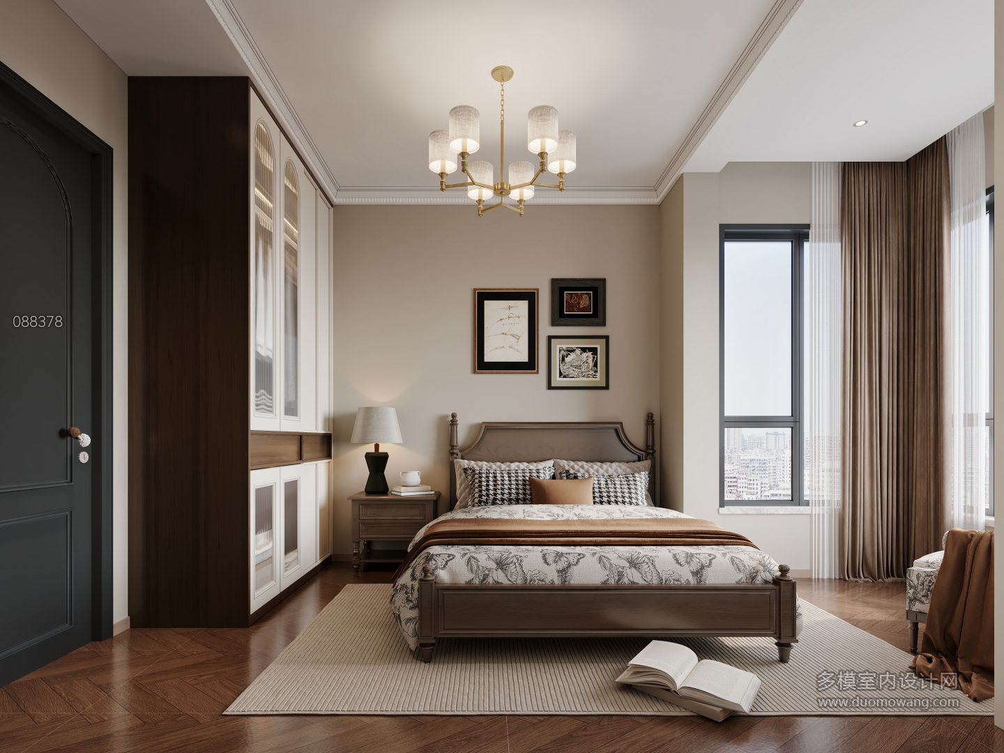 美式老人房特写