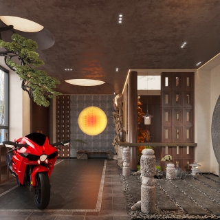 新中式入户前庭01